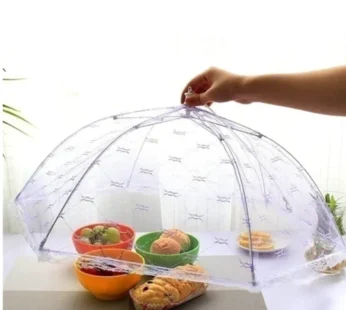 Food Cover Umbrella – Foldable Mesh Food Protector for Kitchen & Outdoor Use (Random Color-Pack of 1)