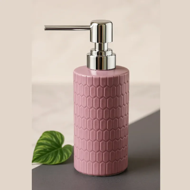 Premium PurePress Ceramic Soap Dispenser – Stylish Refillable Pump Bottle for Bathroom & Kitchen - Buy Online at Alikart