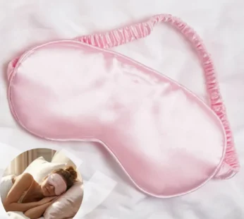 Satin Silk Eye Mask – Ultra Smooth Soft Sleep Mask & Blindfold for Sleeping, Travel, Relaxation, Meditation & Yoga (Random color-Pack of 1)