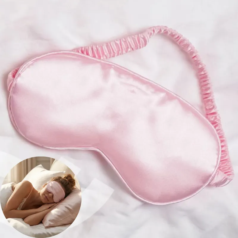Premium Satin Silk Eye Mask – Ultra Smooth Soft Sleep Mask & Blindfold for Sleeping, Travel, Relaxation, Meditation & Yoga (Random color-Pack of 1) - Buy Online at Alikart