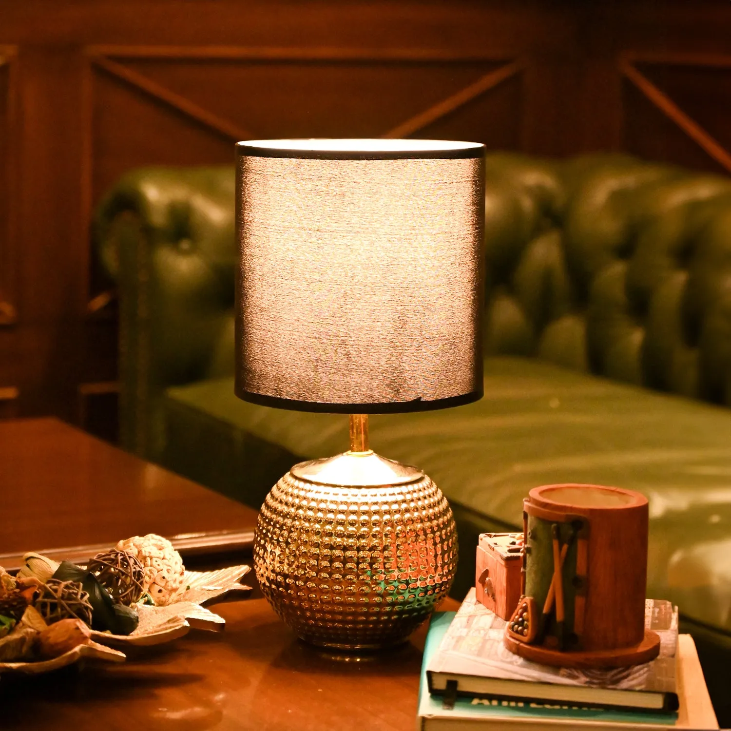 Premium VON CASA Black& Golden Table Lamp - Buy Online at Alikart