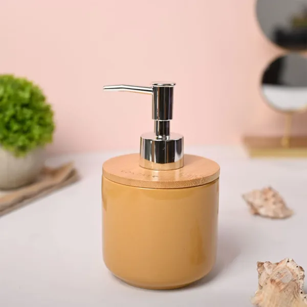 VON CASA Mustard Soap Dispenser – 350ml