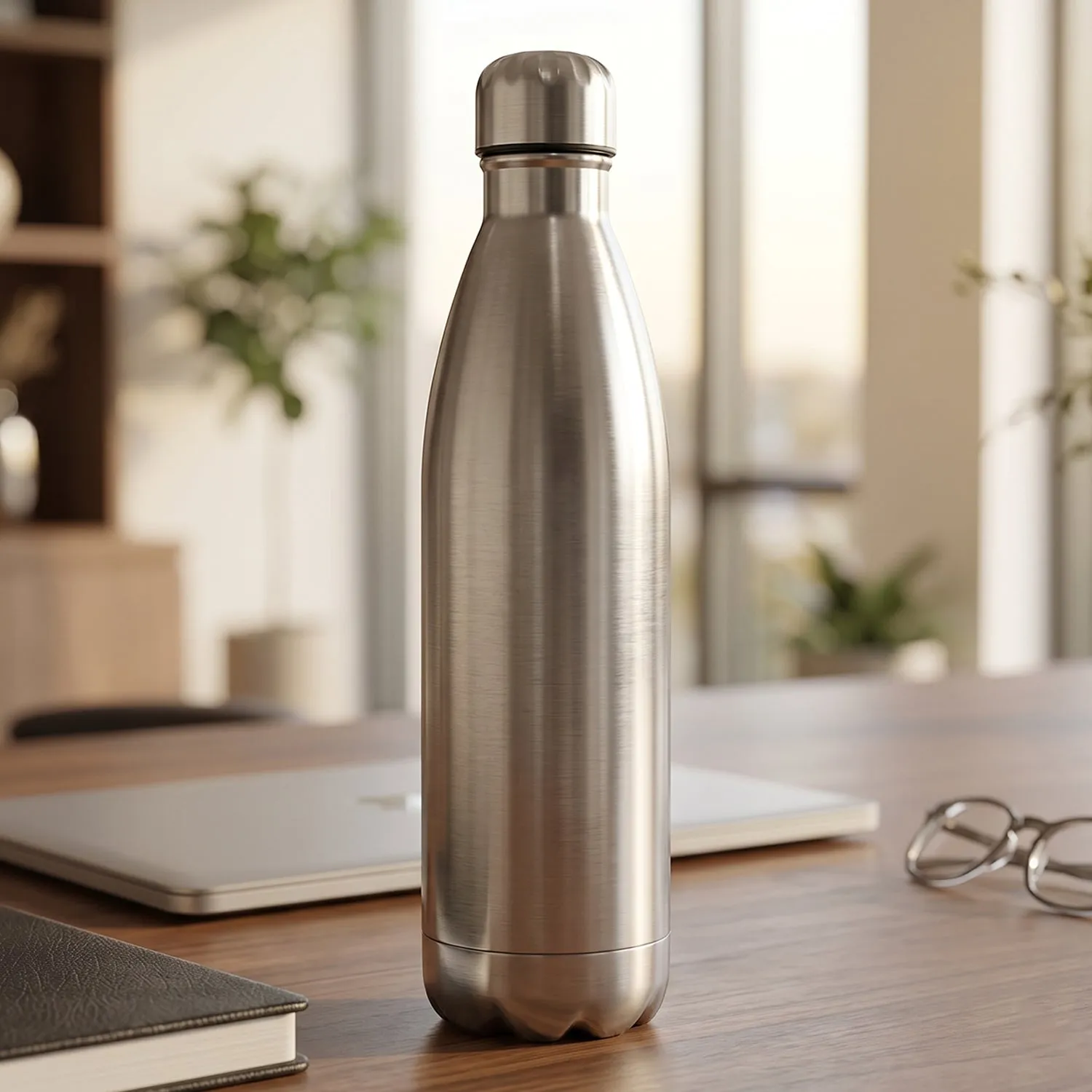 Stainless Steel Vacuum Insulated Water Bottle 1000 ML Hot Cold Flask (1 Pc) - Detailed Feature View 3