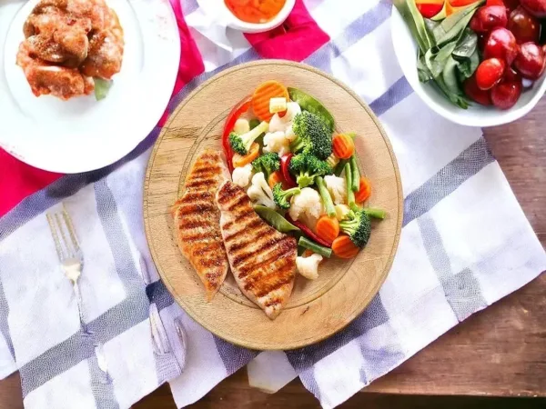 Wood Serving Round Plate