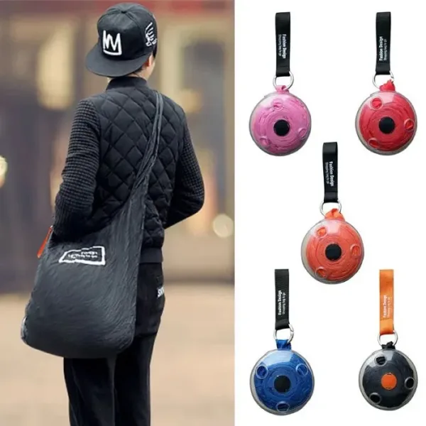 Folding Shopping Bag – Duffle Bag Style Reusable Travel Tote for Grocery, Shopping & Daily Use (Random color-Pack of 1 Pc)