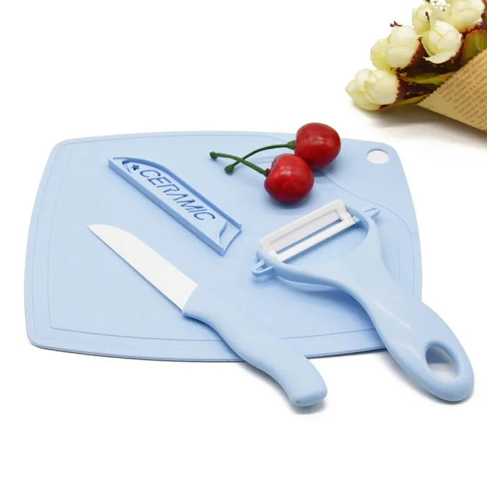 Premium 3-in-1 Chopping Board, Knife & Peeler Set – Multipurpose PP Cutting Board with Sharp Knife & Vegetable Peeler for Everyday Kitchen Prep - Buy Online at Alikart