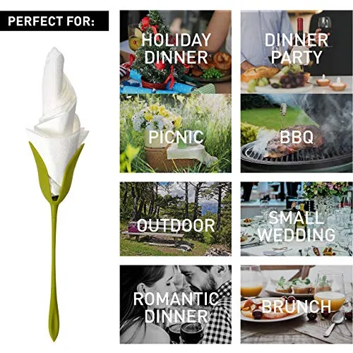Premium Bloom Napkin Holders with Tissue - (Set of 8) - Buy Online at Alikart