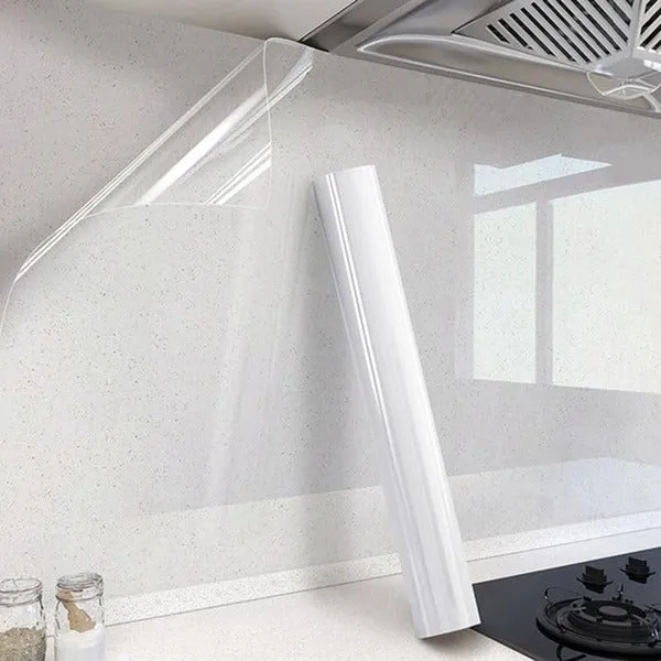 Premium Self Adhesive Oil Proof Wall Sticker Roll With Cutter, Self-Adhesive Wallpaper Wall Protector, Oil Proof Waterproof Contact Paper For Kitchen Cabinets, Whiteboard, Shelf Drawer Liner - Buy Online at Alikart