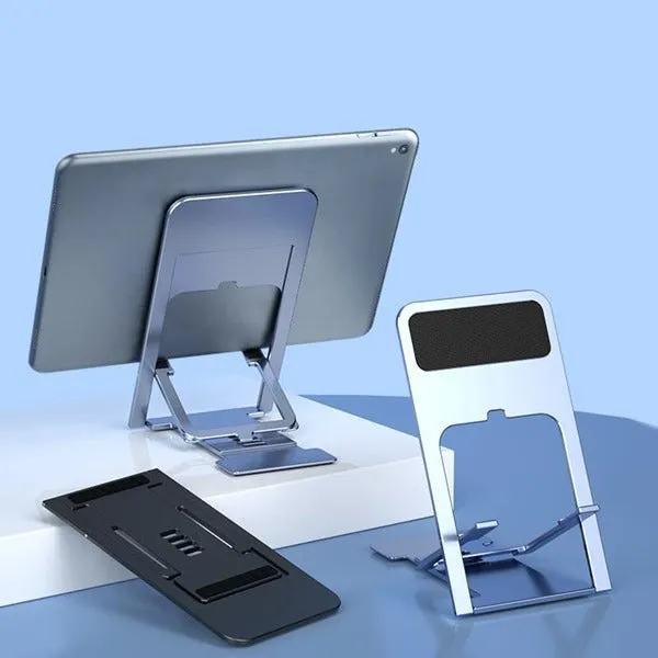 Premium Foldable Adjustable Phone & Tablet Holder | Portable Tabletop Mobile Stand with Stable Base - Buy Online at Alikart