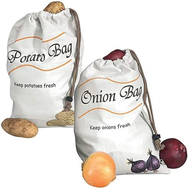 Premium Potato Onion Storage Bag, Reusable Storage Bags For Vegetables, Potato, Onion, Garlic - Buy Online at Alikart