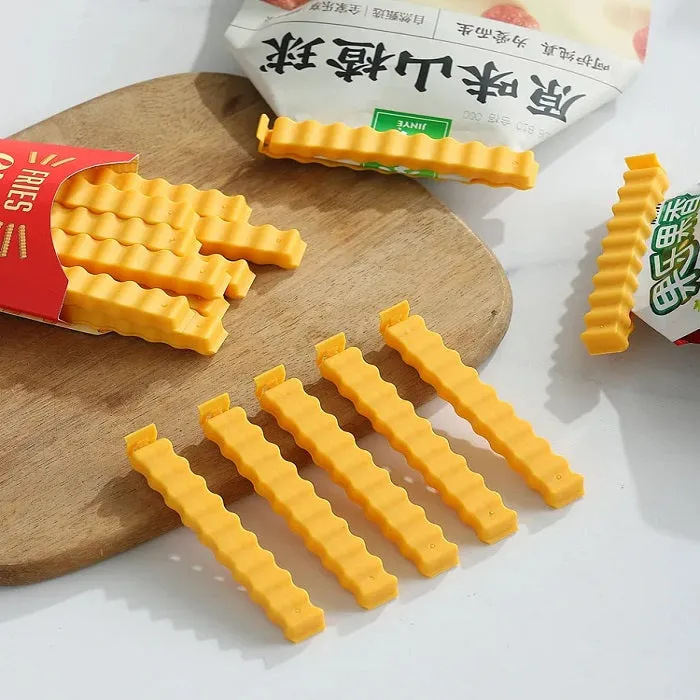 Premium French Fries Sealing Clip – Snack Bag Resealer, Food Storage Clip (12 PCs in 1 set) - Buy Online at Alikart