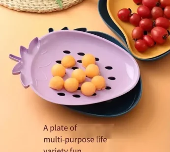 Strawberry Shape Snack Fruit Plate