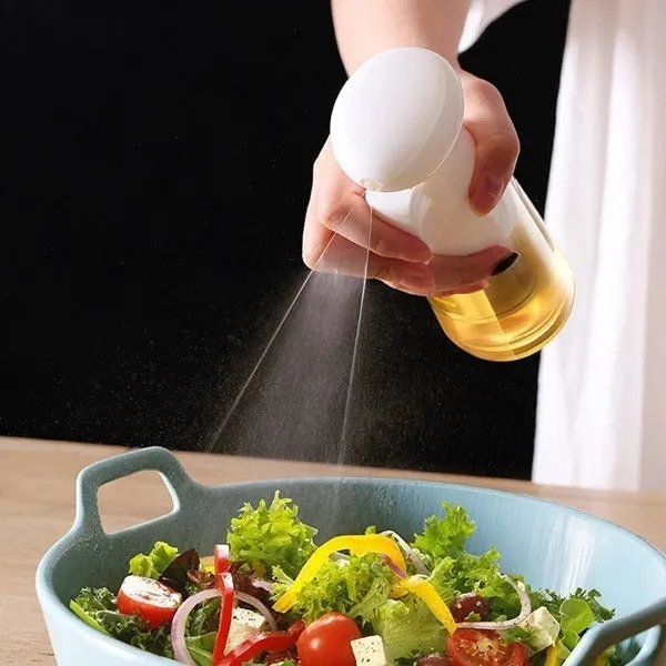 Grip Oil Spray Bottle 220ML – Fine Mist Cooking Oil Sprayer for Kitchen, BBQ & Air Fryer (Random color-Pack of 1) - Detailed Feature View 1