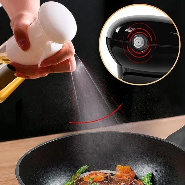 Grip Oil Spray Bottle 220ML – Fine Mist Cooking Oil Sprayer for Kitchen, BBQ & Air Fryer (Random color-Pack of 1) - Detailed Feature View 2