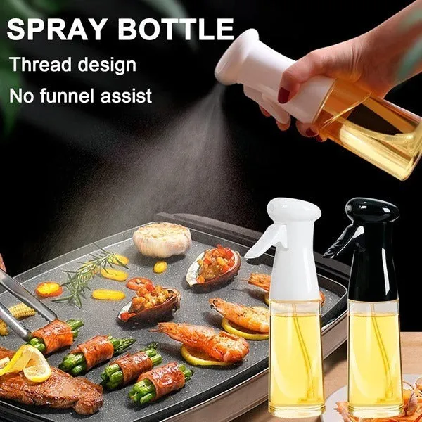 Premium Grip Oil Spray Bottle 220ML – Fine Mist Cooking Oil Sprayer for Kitchen, BBQ & Air Fryer (Random color-Pack of 1) - Buy Online at Alikart