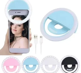 Mini Mobile Selfie Ring Light, Portable LED Ring Selfie Light for All Smartphones, Tablets Enhancing Ring Light with 3 Level of Brightness for Photography Video Calling