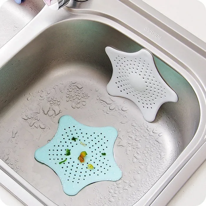 Premium Star Shape Hair Catcher – Multi-Use Drain Stopper & Filter for Bathroom, Kitchen Sink & Shower (Random Colors-Pack of 1) - Buy Online at Alikart