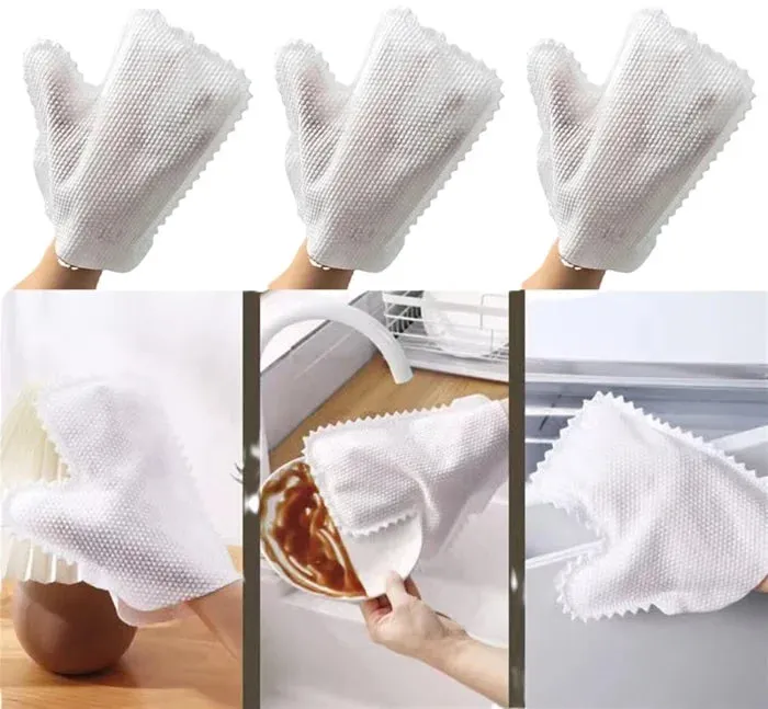 Premium Disposable Rag Cleaning Gloves (Pack of 10 Pcs) - Buy Online at Alikart