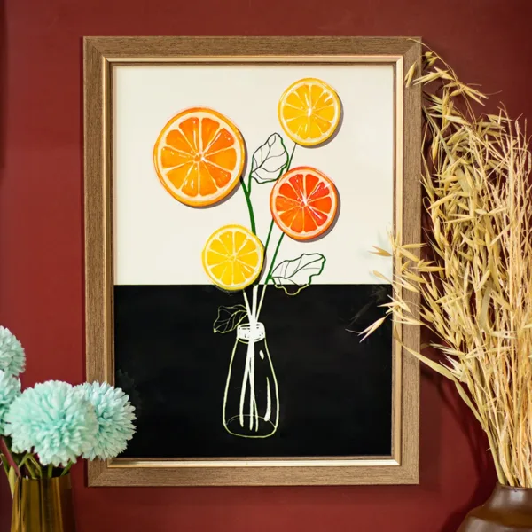 Wall Décor Painting – Fruit Flower Pot