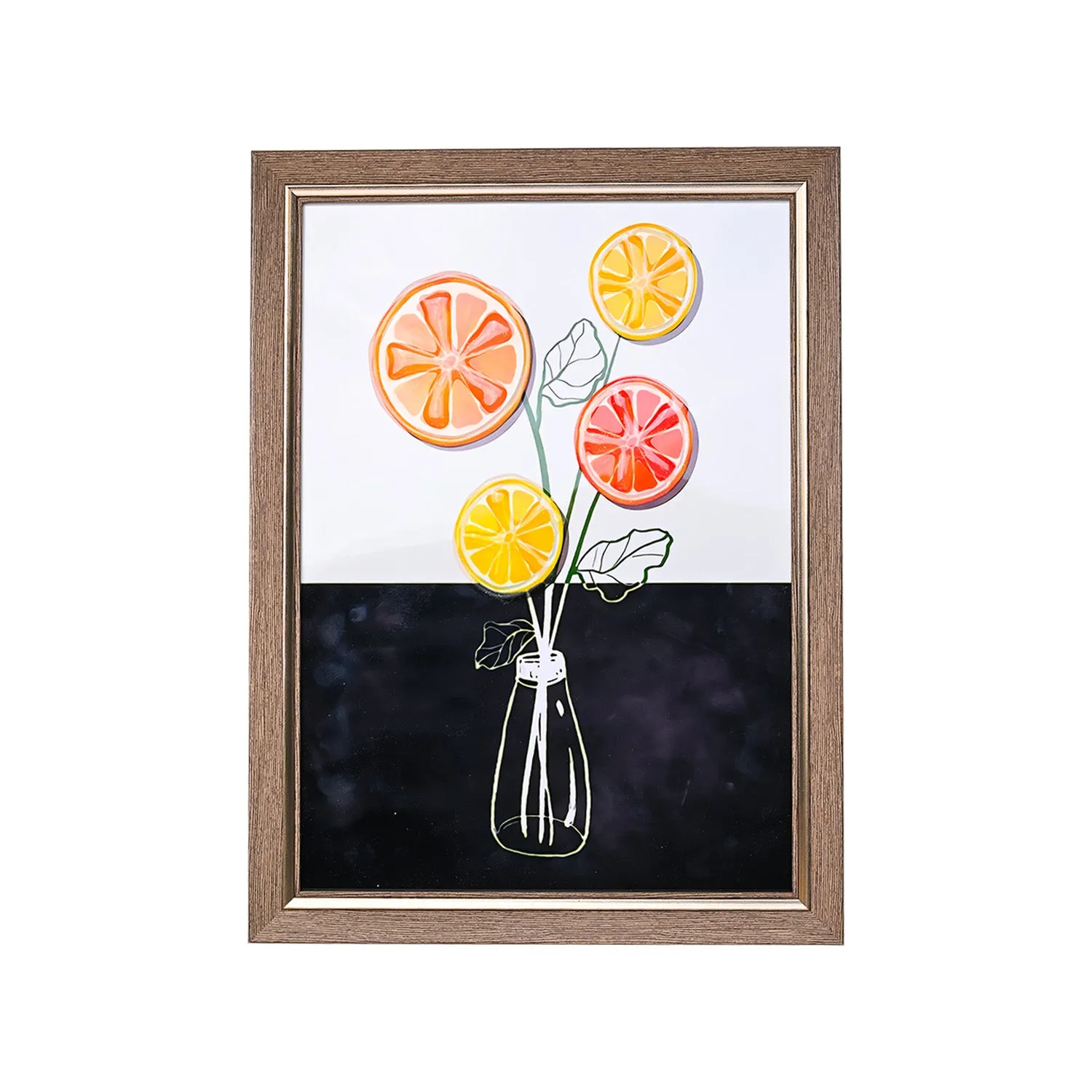 Wall Décor Painting - Fruit Flower Pot - Detailed Feature View 2