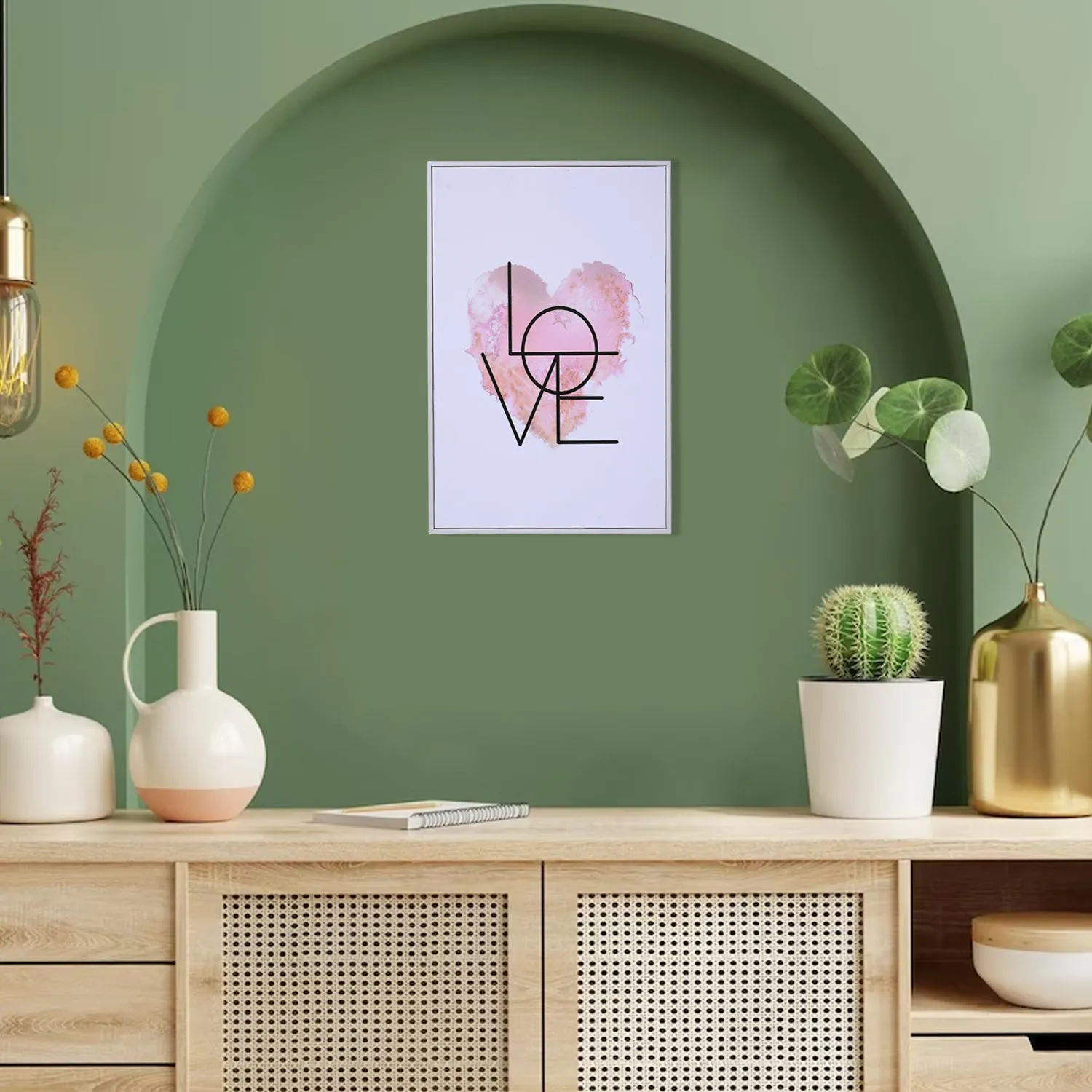 Wall Décor Painting - Heart - Detailed Feature View 1