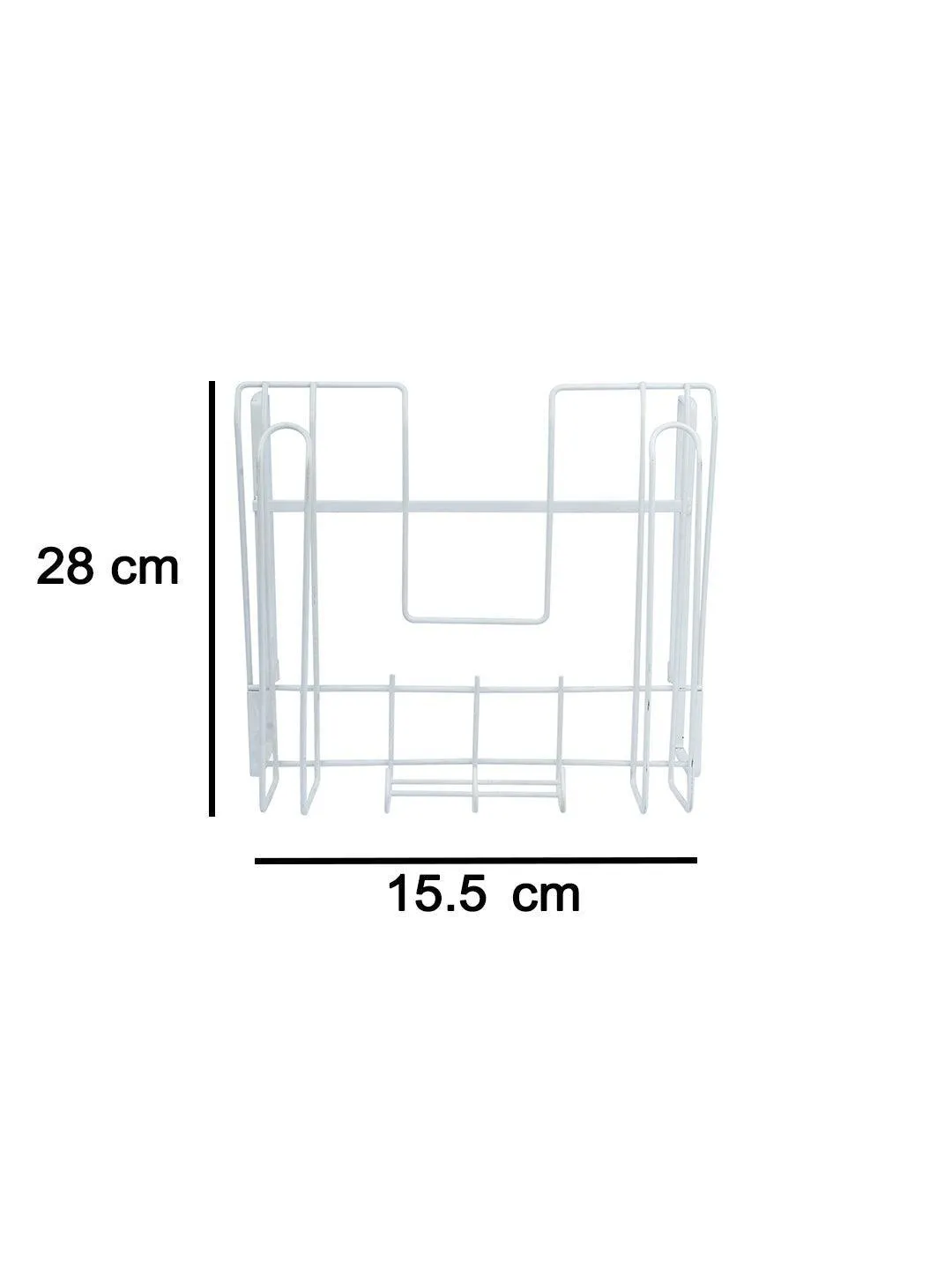 Wall Mount Pot Lid Organizer, Steel Storage Rack - Detailed Feature View 8