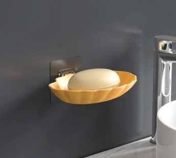 3 Pcs Sea Shell Shaped Soap Dish Set – Bathroom Soap Holder for Home, Kitchen & Travel (Random color)