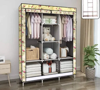 Portable Fabric Wardrobe Closet – 8 Spacious Compartments & Foldable Design
