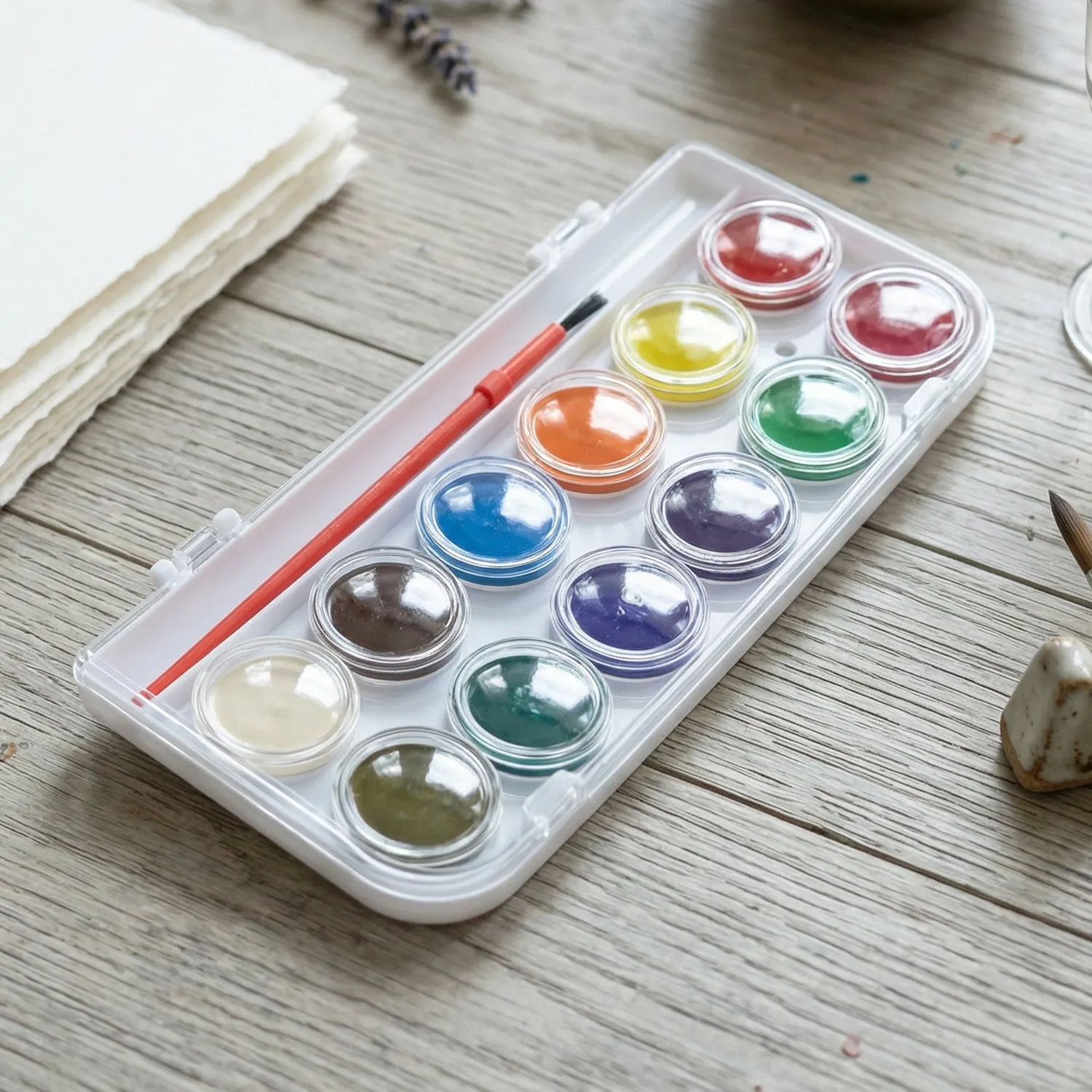 Watercolour Paint Set for Kids – Vibrant Colors & Portable Design - Detailed Feature View 2