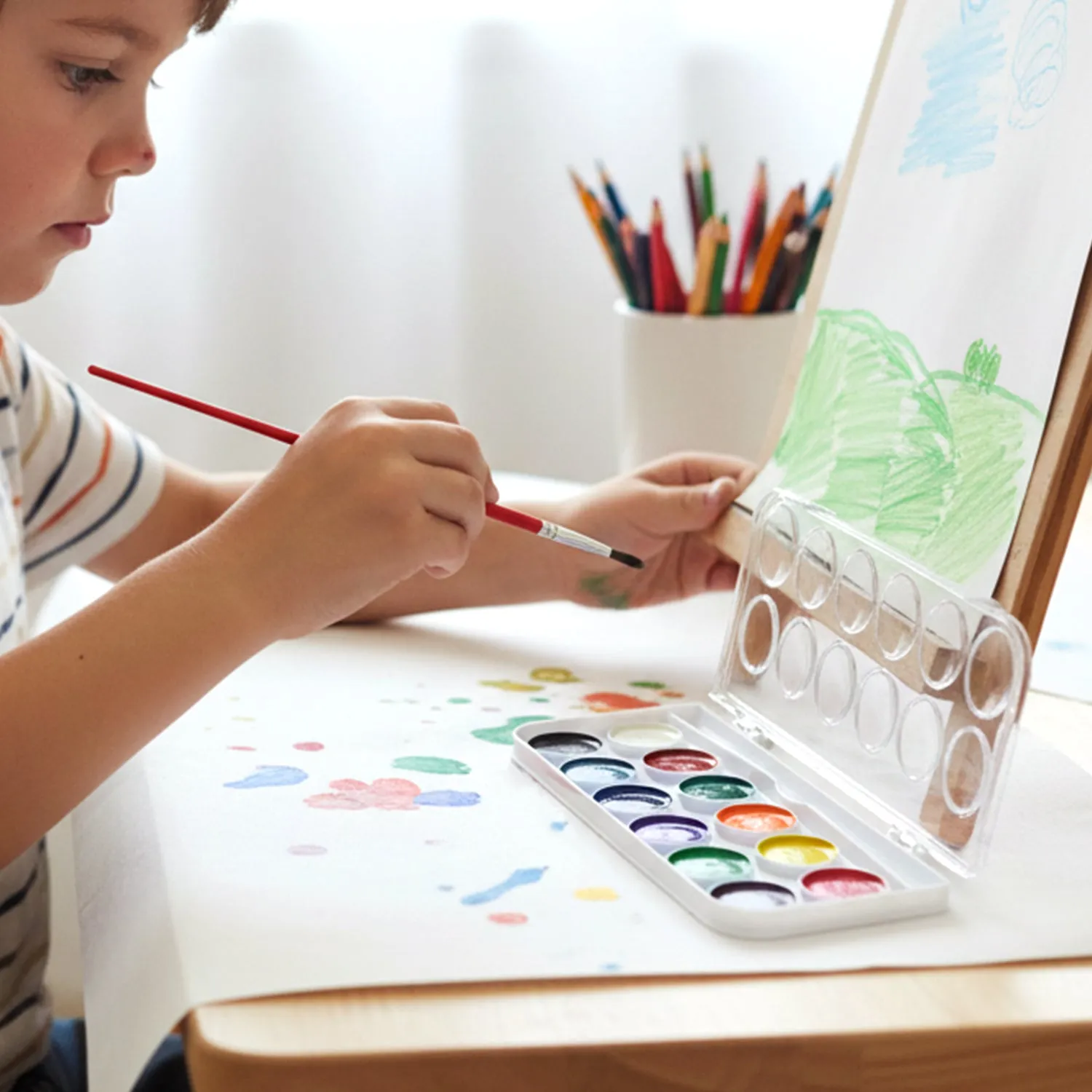 Watercolour Paint Set for Kids – Vibrant Colors & Portable Design - Detailed Feature View 3