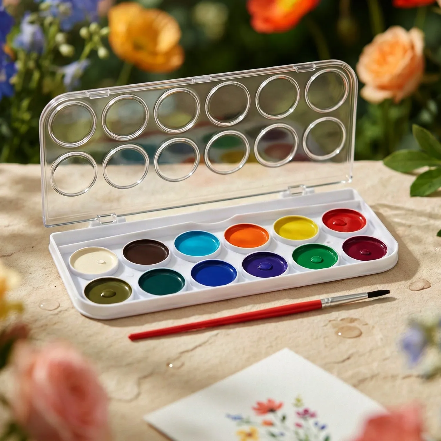Watercolour Paint Set for Kids – Vibrant Colors & Portable Design - Detailed Feature View 6