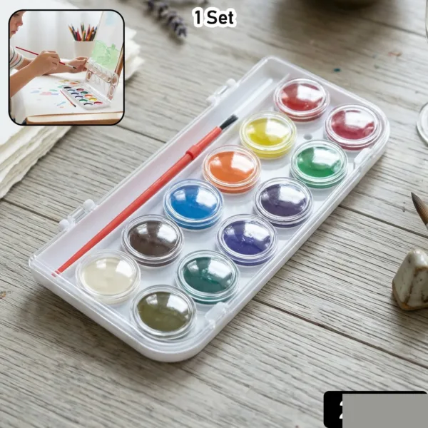 Watercolour Paint Set for Kids – Vibrant Colors & Portable Design