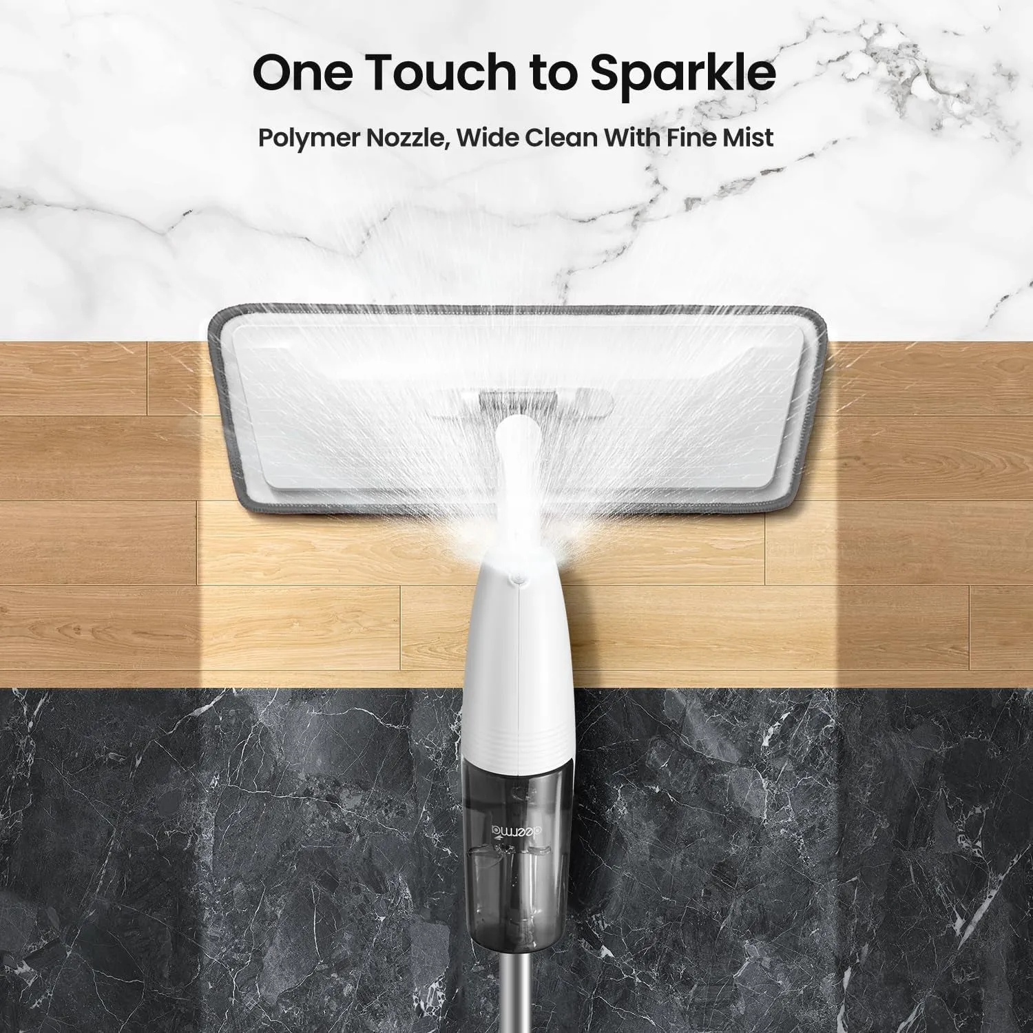 Multipurpose Spray Flat Mop – Easy Handle & Reusable Microfiber Pad - Detailed Feature View 3