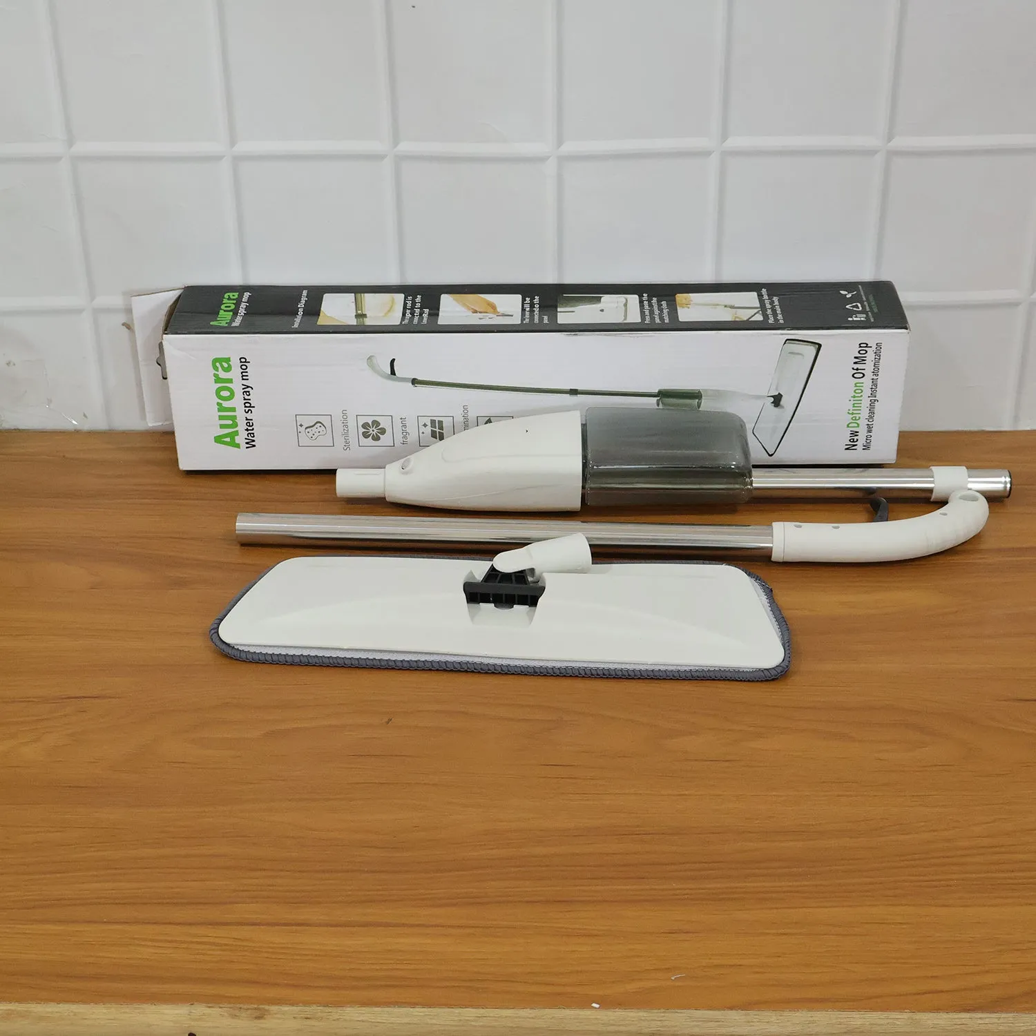 Multipurpose Spray Flat Mop – Easy Handle & Reusable Microfiber Pad - Detailed Feature View 7