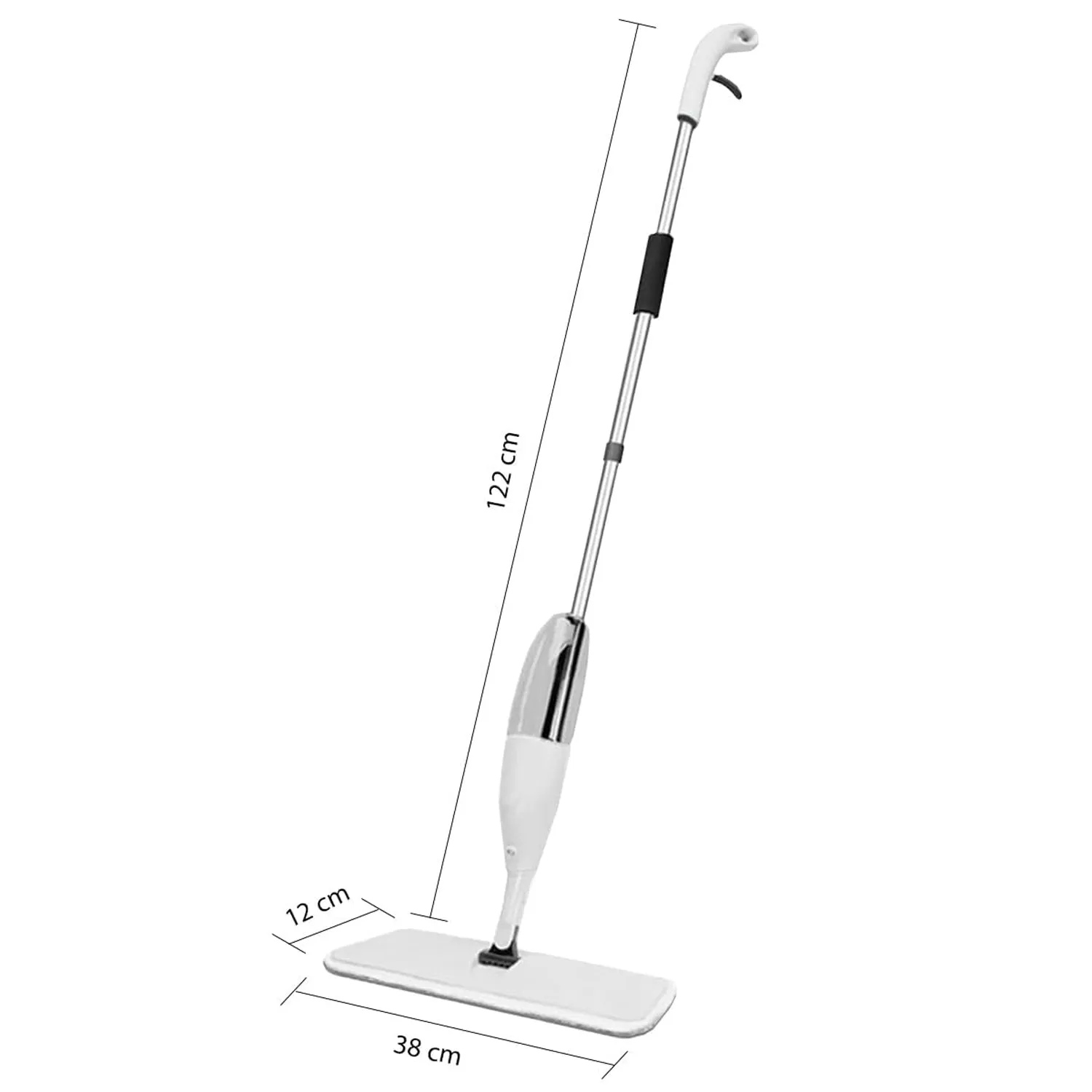 Multipurpose Spray Flat Mop – Easy Handle & Reusable Microfiber Pad - Detailed Feature View 5