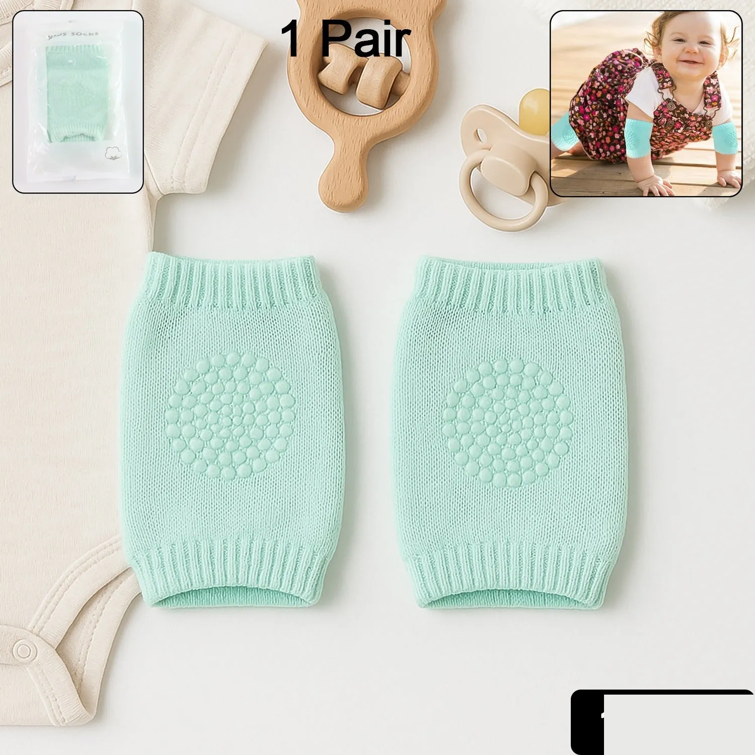 Premium Toddler Knee Protector – Wool Knit Leg Warmer for Support - Buy Online at Alikart