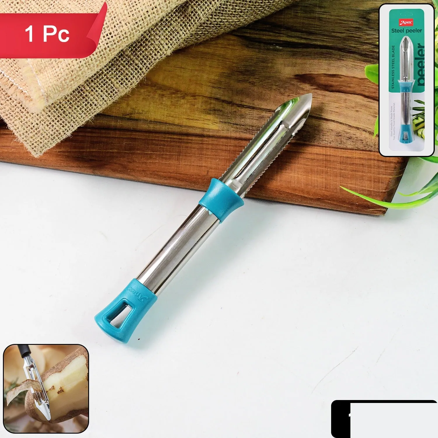 Stainless Steel Vegetable Peeler – Sharp, Ergonomic Design - Detailed Feature View 1
