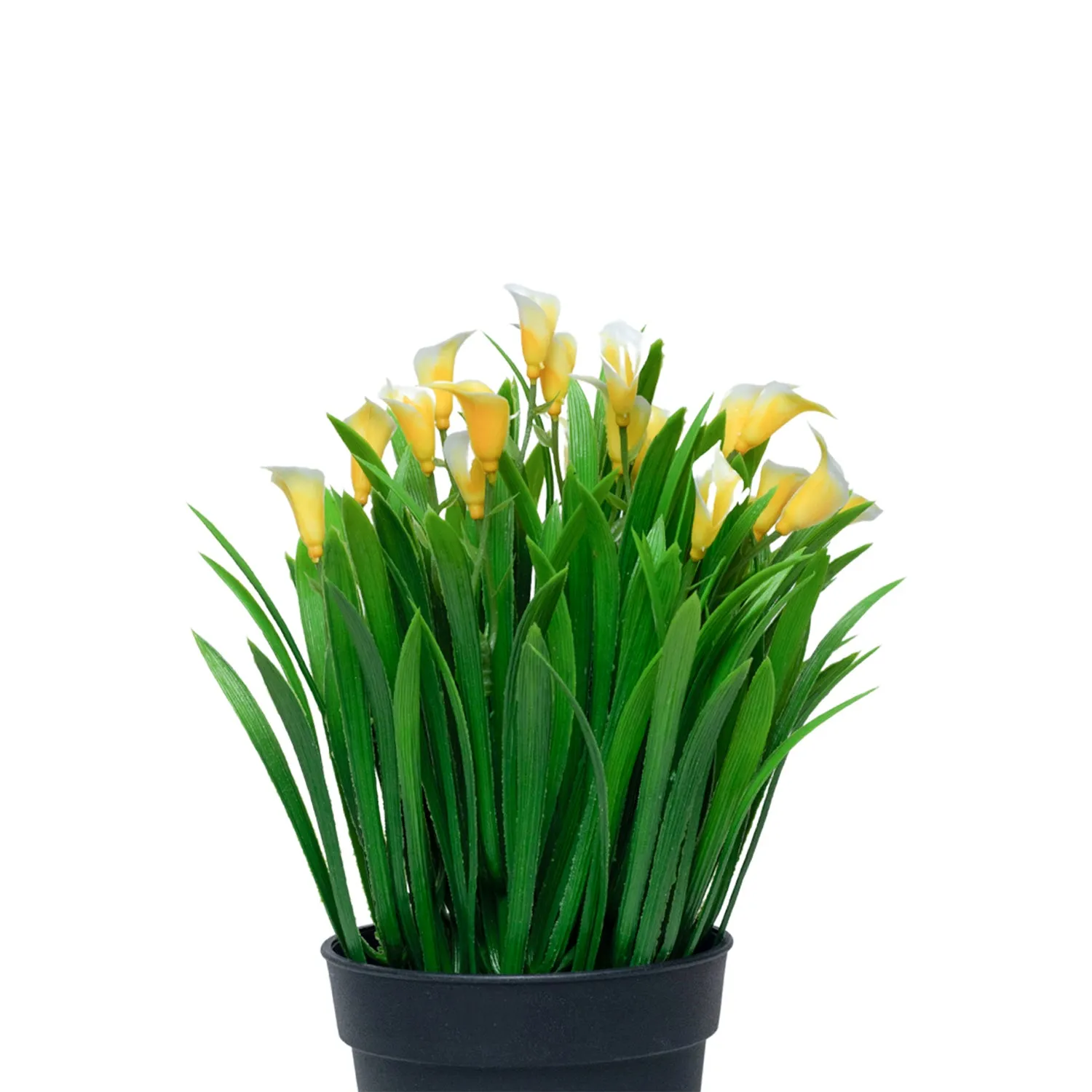 White Artificial Flower With Pot - Detailed Feature View 2