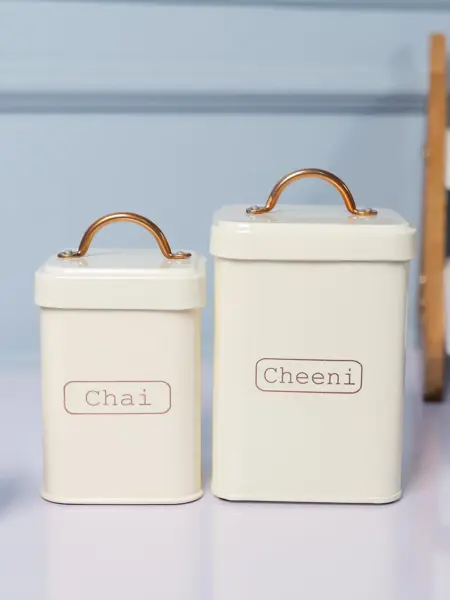 White Chai + Chini Jar Set
