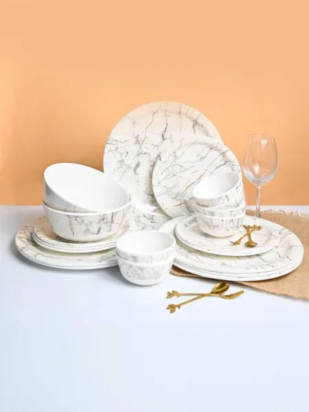 White Static Dinner Set