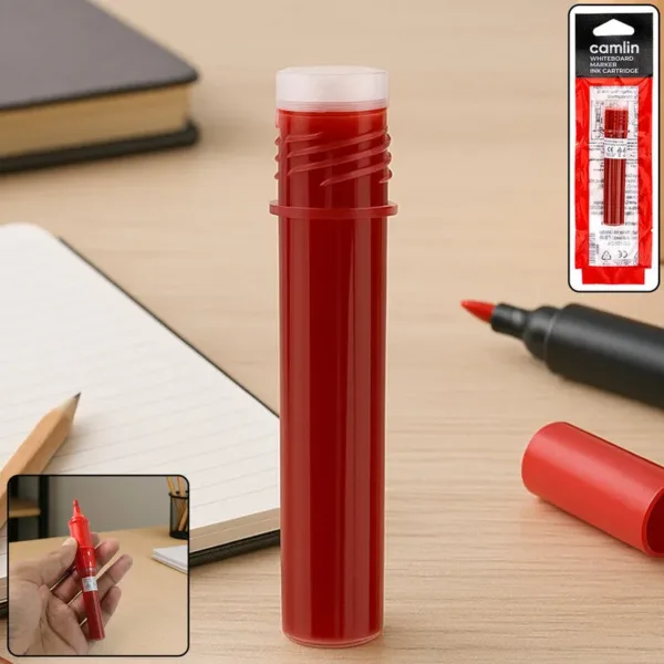 Whiteboard Marker Ink Cartridge – Quick-Drying Red Refill