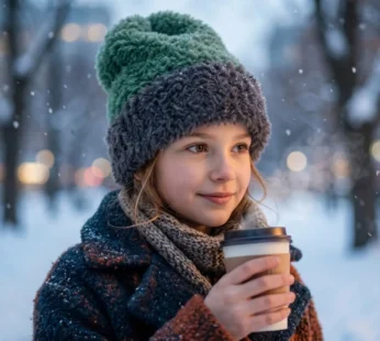 Winter Woolen Beanie Cap – Soft & Warm Fleece Lined Knit Hat