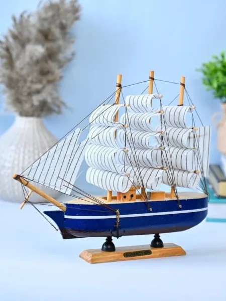 Wooden Sailing Ship Showpiece