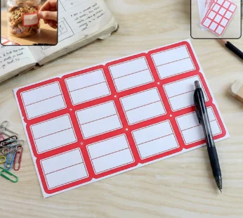 Writable Label Stickers – 50 Sheets Strong Adhesive for Easy Organizing