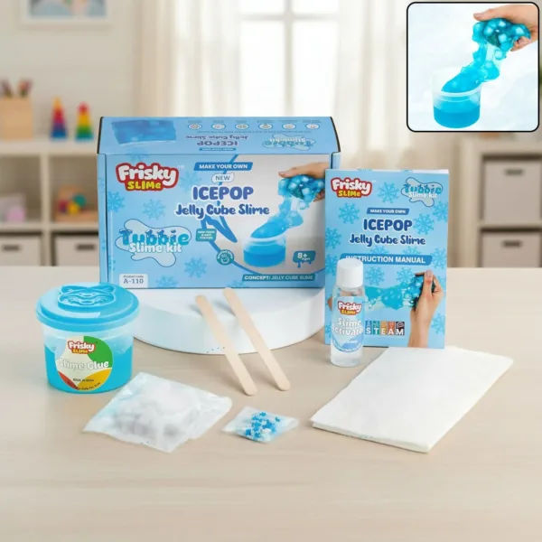 Jelly Cube Slime Kit – Super Shiny & Stretchy DIY Fun for Kids
