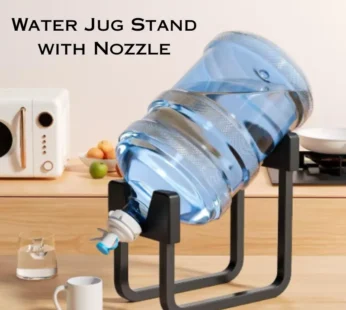 Portable Metal Water Jug Stand with Nozzle – Heavy-Duty Bottle Holder for Easy Water Dispensing at Home, Office & Outdoor Use