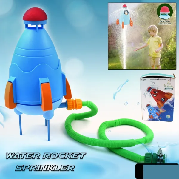 Water Rocket Sprinkler – 360° Rotating Fun for Kids | Puzzle Vista