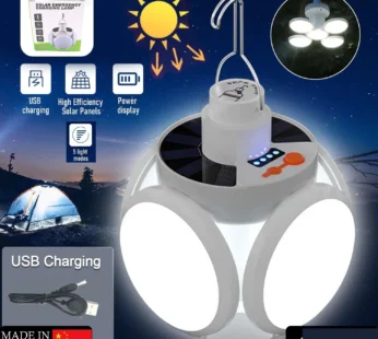 Solar Camping Light – USB Rechargeable Emergency LED