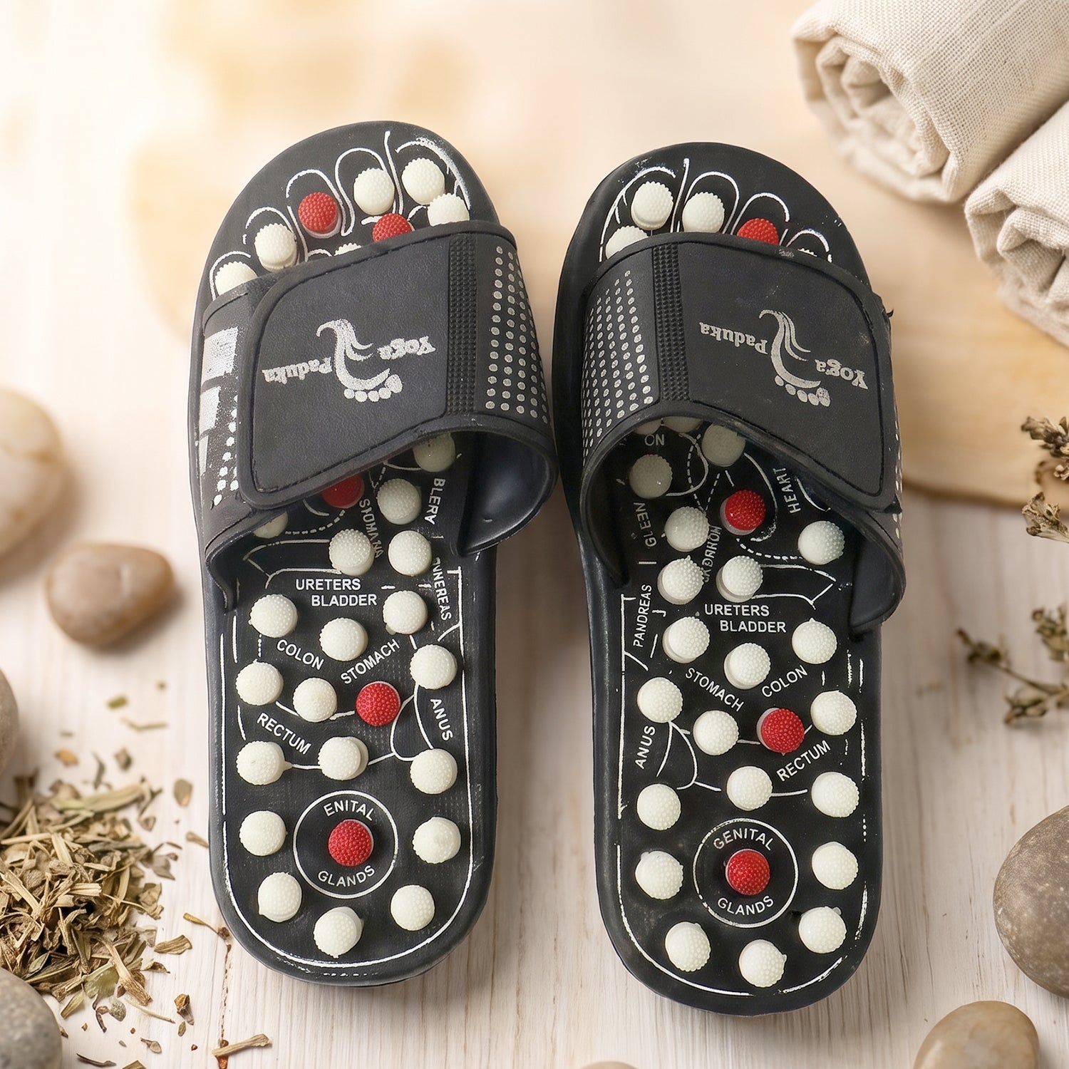 Acupressure Foot Massage Slippers Reflexology Massager Sandal Size…
