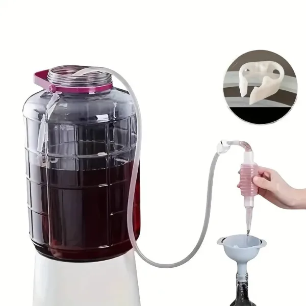 Food Grade Dispenser Pump with Silicone Tube – Anti-Clogging Liquor & Liquid Pump, Fish Tank Water Replacement Device with Filter